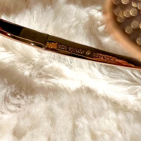 Kate Spade Yours Truly Pave Open Hinge Cuff, Rose Gold NWT - Picture 4 of 4